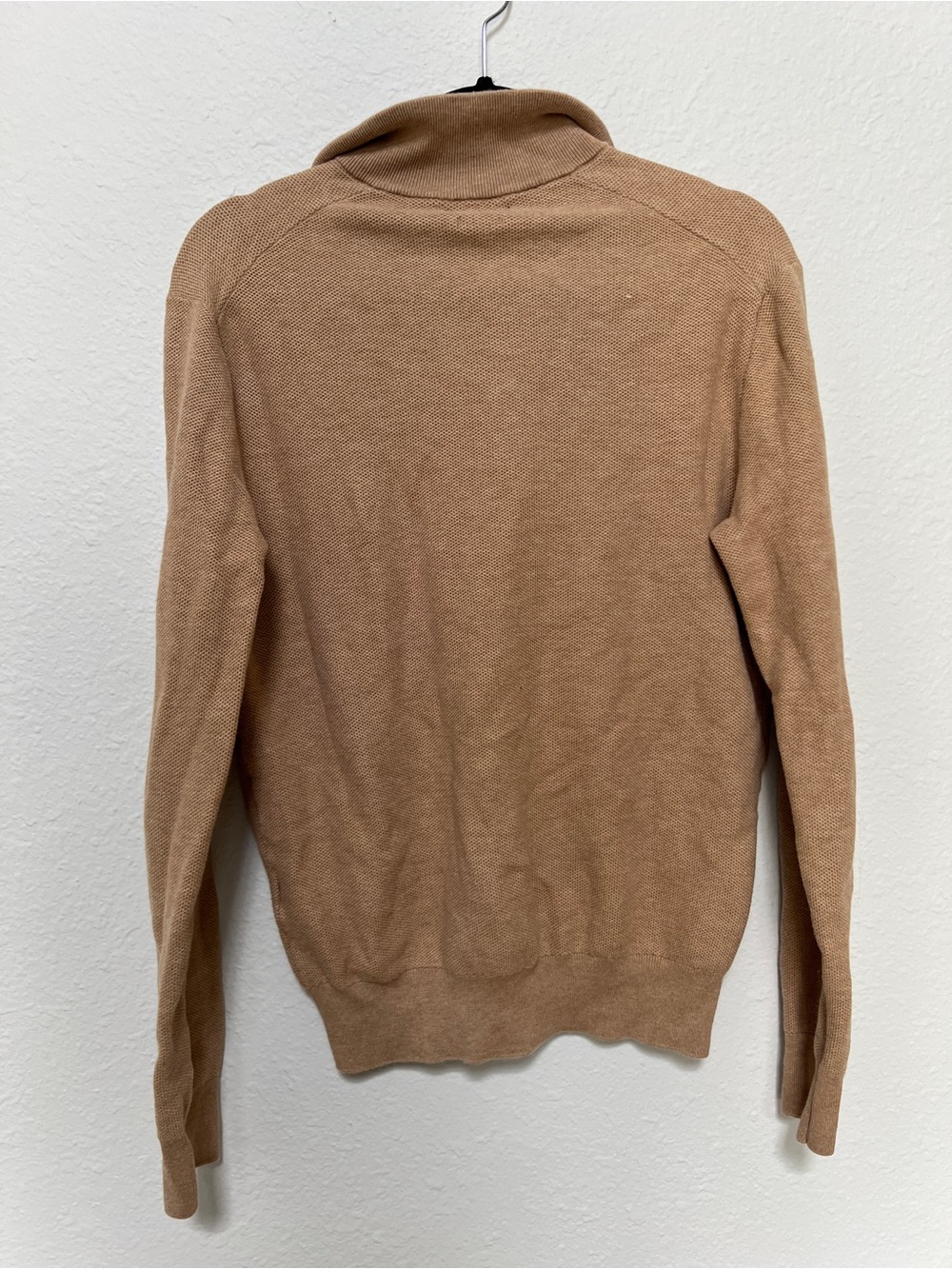 Polo Ralph Lauren Mesh Knit Cotton Quarter Zip Sweater Medium - Picture 3 of 3